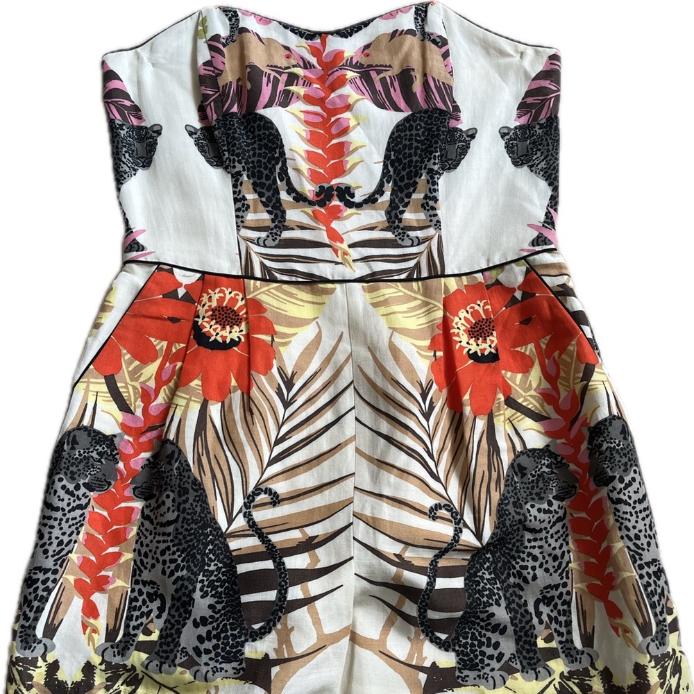Corey Lynn Calter Tropical Strapless Romper